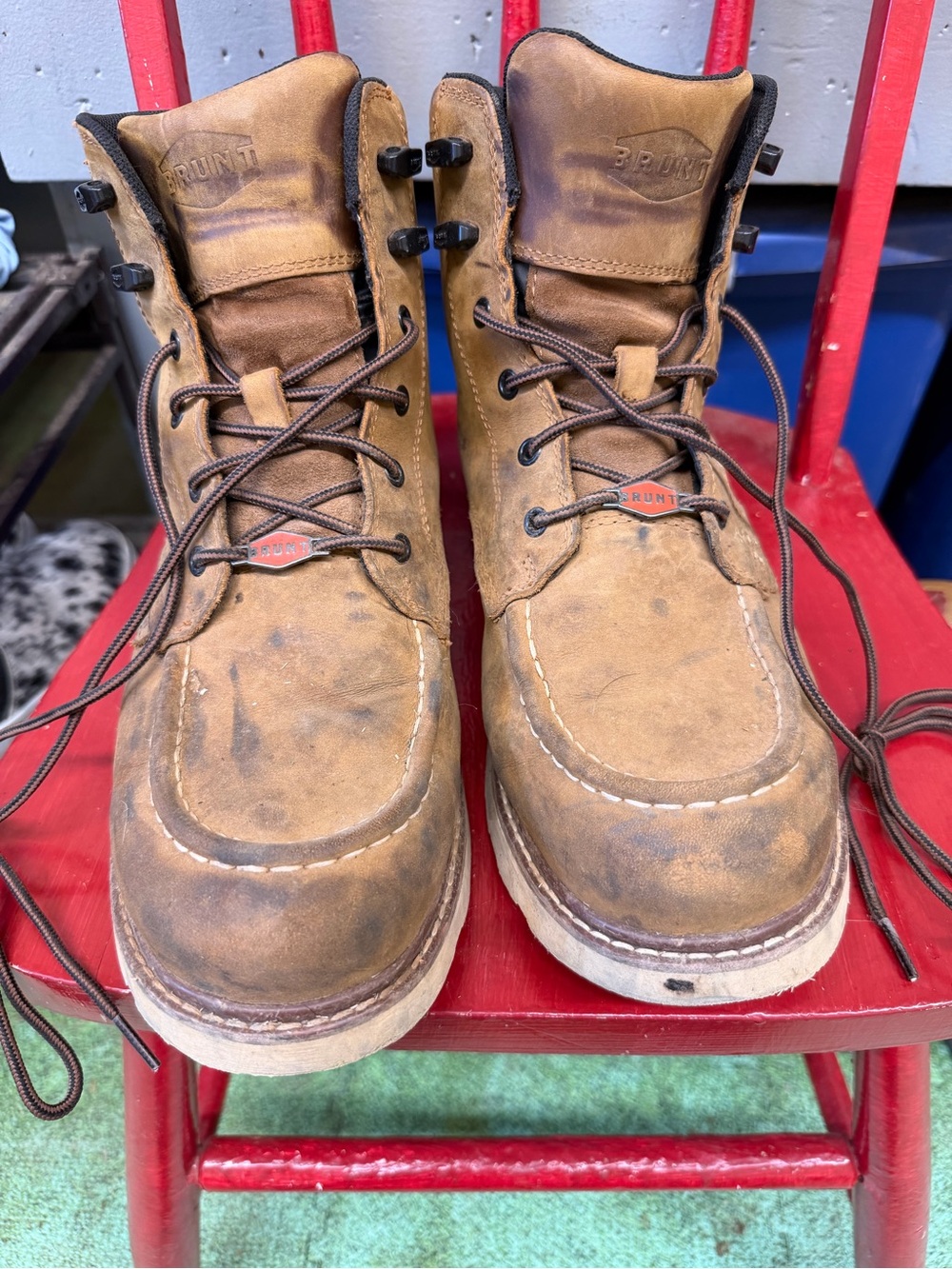 BRUNT Mens Work Boot Soft Toe Waterproof 12M